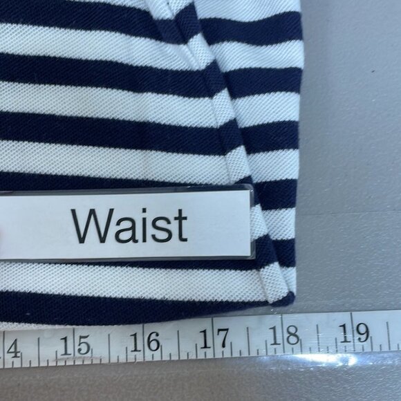 ATM Anthony Thomas Melillo Dress Crew Neck Striped Blue Size X Small XS - Picture 16 of 17